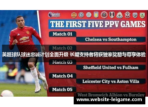 英超球队球迷忠诚计划全面升级 长期支持者将获独家奖励与尊享体验